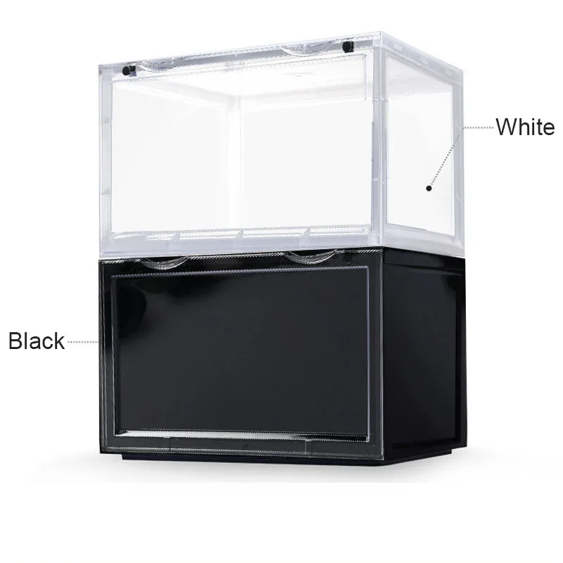 Прозрачная коробка для хранения ящиков обуви DIY собираемая комбинированная