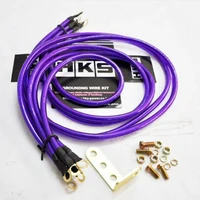 purple car universal 5 point grounding wire earth cable system modification kit