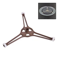 microwave oven triple arm triangle shaped glass plastic plate tray support holder rotating ring roller guide stand spare parts