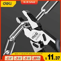 deli universal wire cutter diagonal pliers crimping pliers needle nose pliers multifunctional hardware hand tools electrician