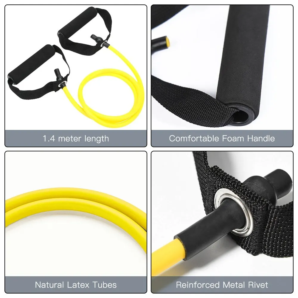 Эластичная лента для фитнеса с дверным АНКЕРОМ и сумкой переноски | Спорт