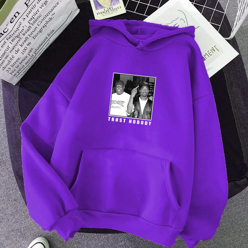 

Trust Nobody Tupac 2Pac Shakur Notorious New Style printed hoodie street hip-hop Harajuku style hoodie women Spring pullover