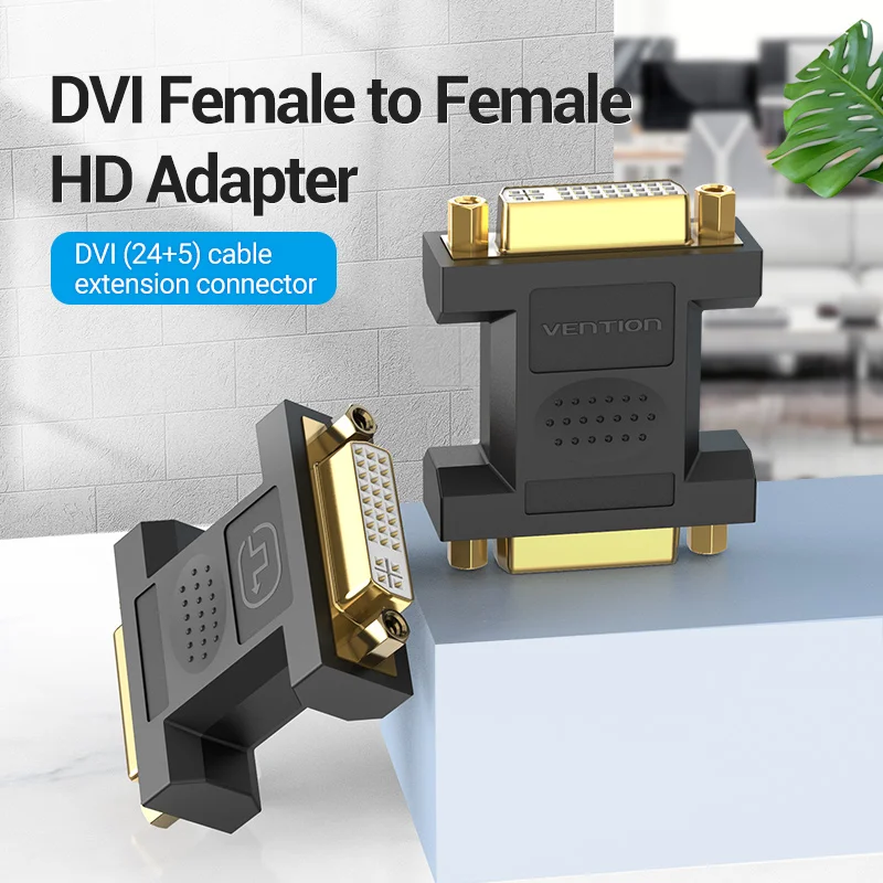 Адаптер Vention DVI адаптер Мама мама 1080P удлинитель 24 + 5 переходник для HDTV ПК