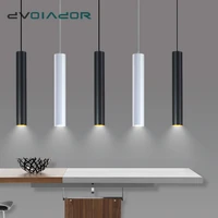 modern led long tube pendant lights minimalist droplight restaurantdinning roombar cylindrical pendant lamps kitchen hang lamp