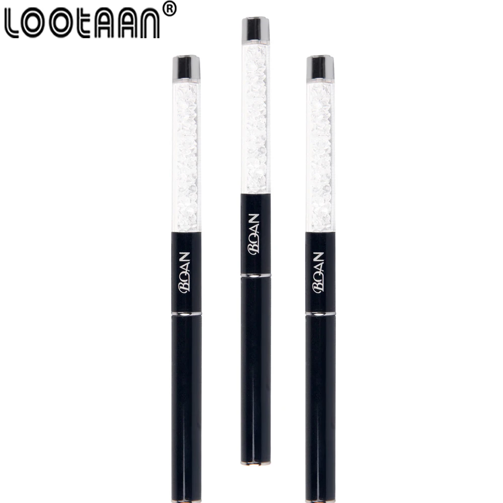 

Nail Art Line Painting Brush#2#4#6#8 Crystal Acrylic Nail Gel Brush Stripe Flower Painting Carving Line Pen Manicure Tools UV
