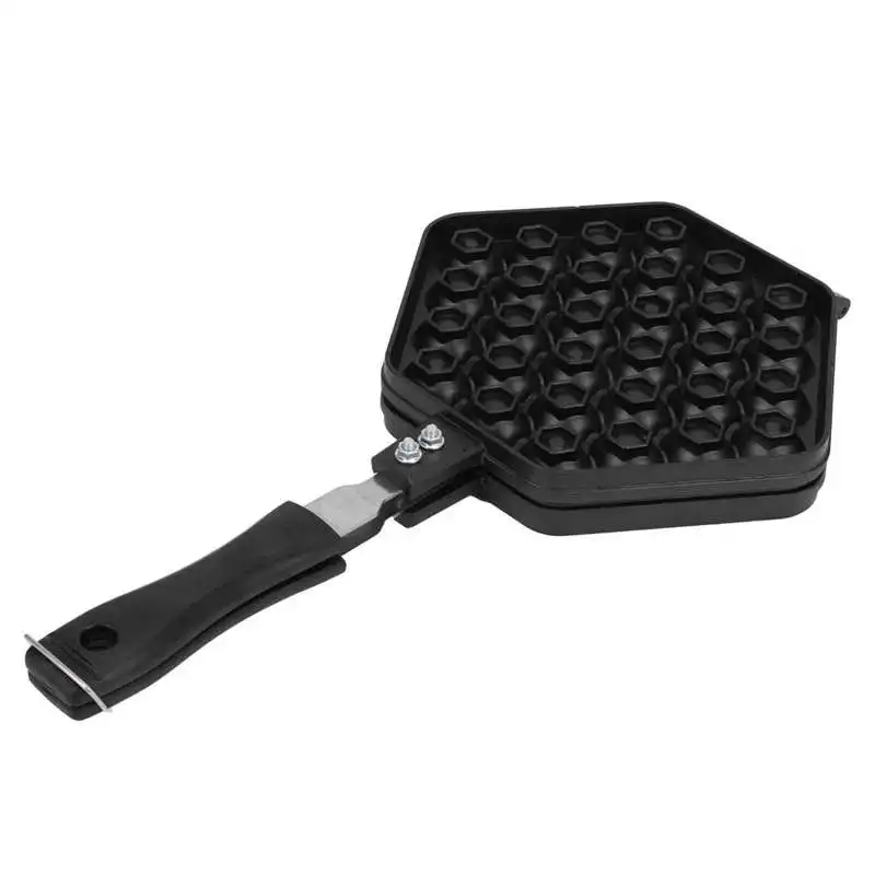 

Egg Puff Pan with Handle Non-Stick Baking Maker Machine Kitchen Cooking Utensils Bubble Egg Cake Oven