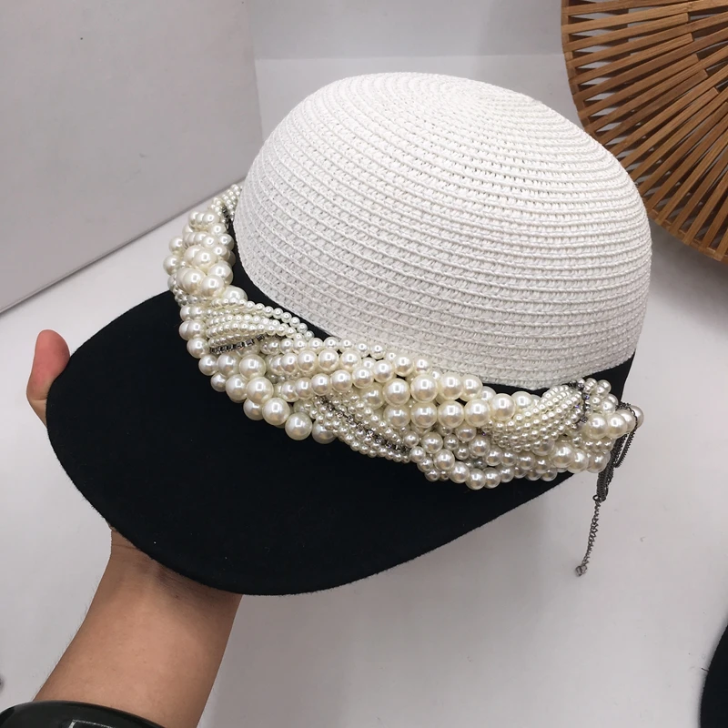 Новая соломенная шляпа для ранней осени шерстяная бейсболка в стиле наездника