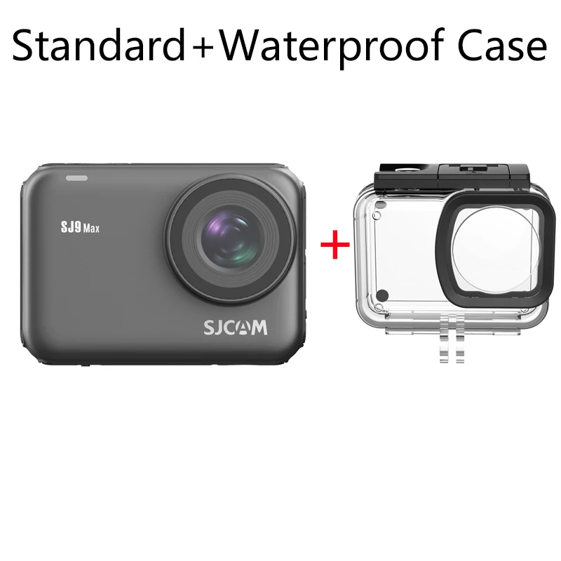 SJCAM SJ9 серии SJ9 Strike SJ9 Max GYRO Body Водонепроницаемый 4K Экшн-камера потоковая 2,4G Wifi Спорт DV - Цвет: SJ9 Max add Case