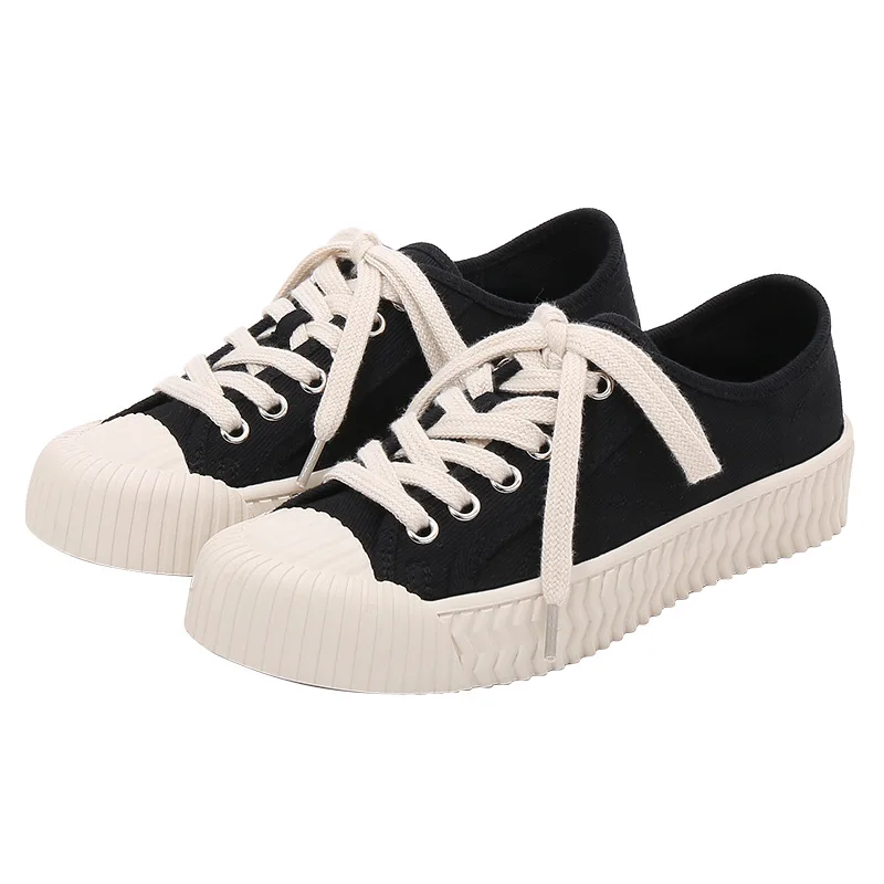 

Кроссовки женские на шнуровке, удобные холщовые туфли, мягкая подошва, толстая подошва, белые, большие размеры 41-43