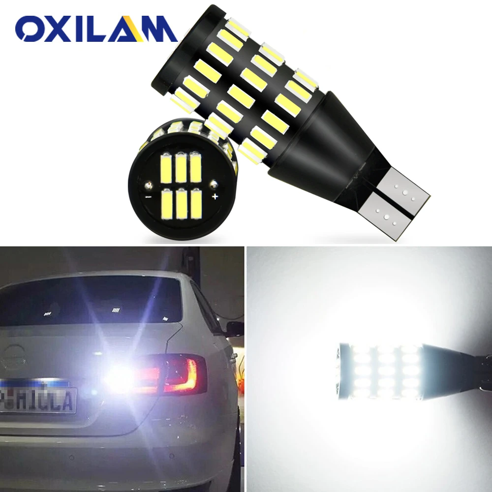 Светодиодный фонарь заднего хода OXILAM 2x W16W T15 T16 для Skoda Superb Octavia 2 A7 FL 2011 2012 2013 Fabia Karoq