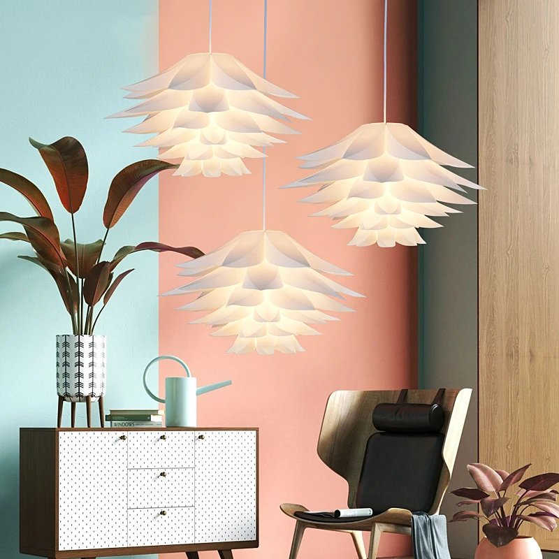 Лотос Led подвесные светильники современный DIY подвесной светильник
