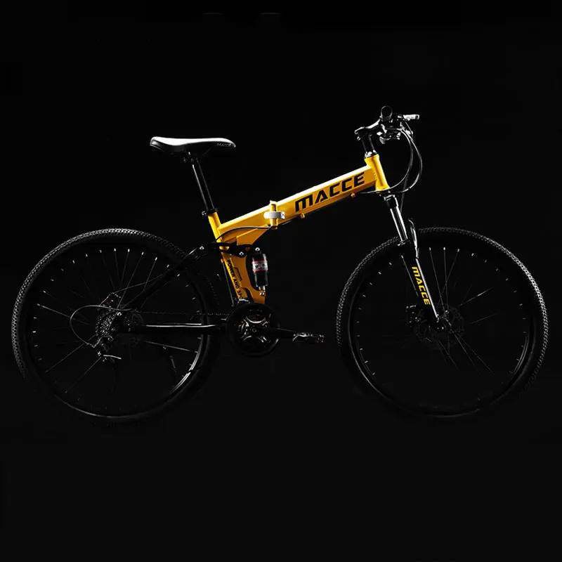 Горный велосипед складной 26 дюймов скорость двойной амортизация внедорожных