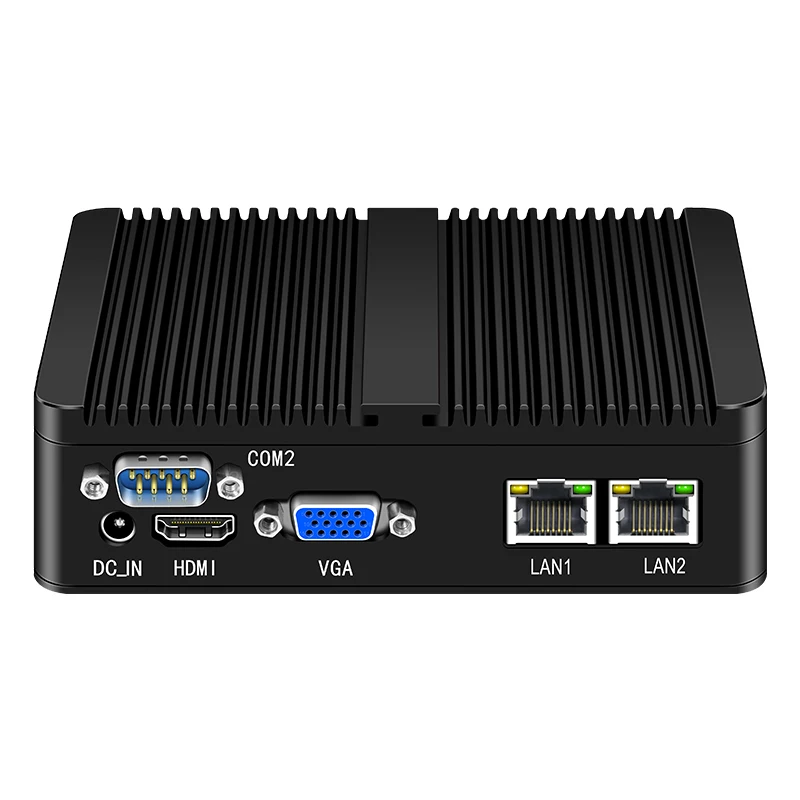 BKHD Fanless Mini PC G30--27-2L-2C VGA HDMI USB 2.0 3.0 Dual LAN RS232 AUDIO Celeron N2810 N2840 N2930 J1900 Desktop Pfsense