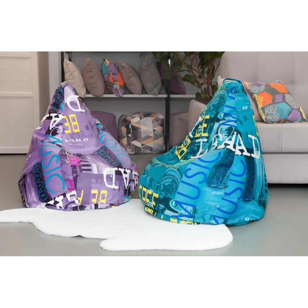 Лима Мини Детский пуф кресло мешок Delicatex Бирюзовый|Детские диваны| |