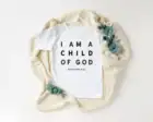 Футболка для малышей I Am A Child of God, детская, религиозная, рубашка для малышей, рубашка в христианском стиле, повседневная, с коротким рукавом, унисекс, футболка Jesus