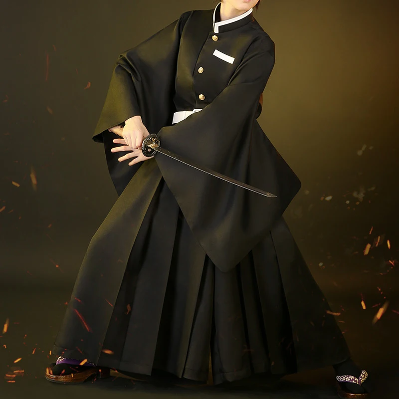 Костюм для косплея из аниме рассекающий демонов кимоно ткани мужчин Tokitou Muichirou No