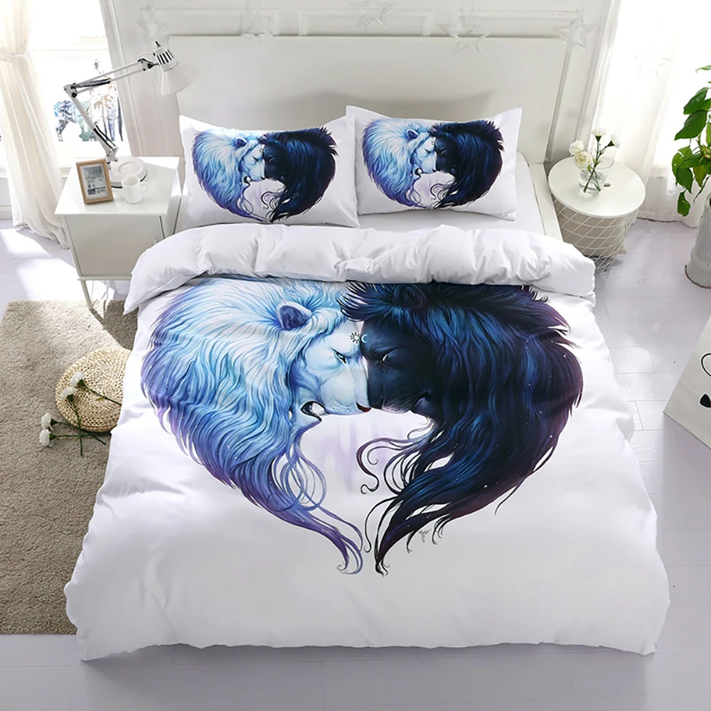 

Yin Yang Series Pattern Bedding Set 2/3Pcs Comforter Cover with Pillowcase US/AU/UK 11 Size(no Filling)