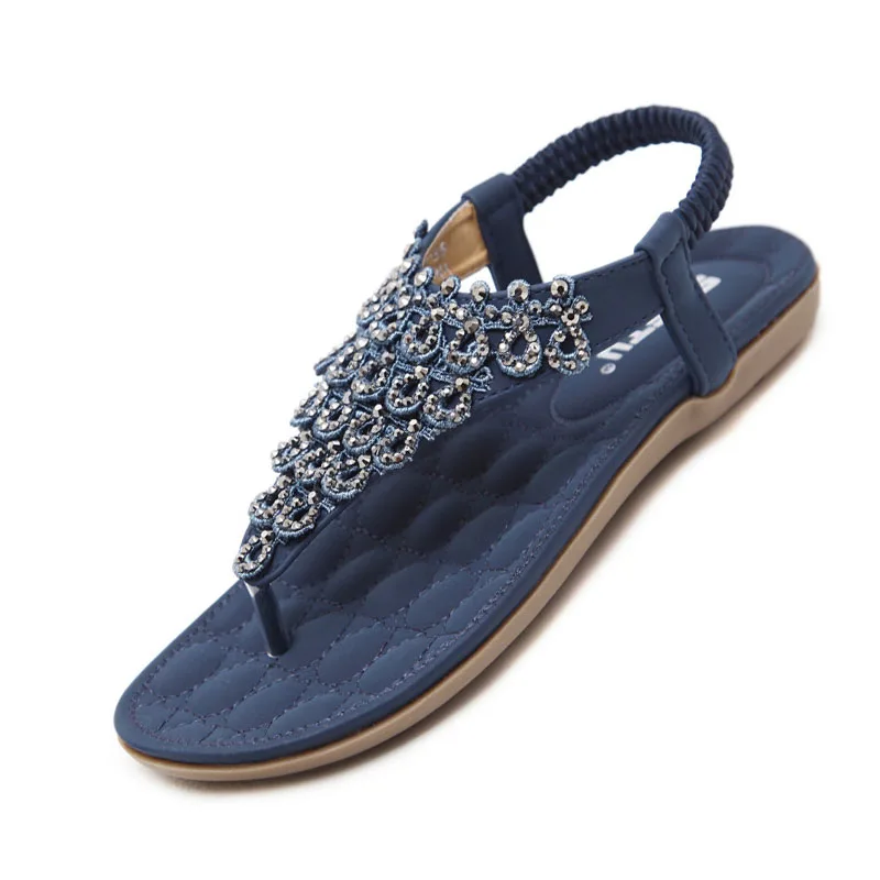 

Сандалии стразы женские в стиле ретро, модная дизайнерская мягкая обувь с прострочкой, пластичная форма, эластичная лента, босоножки с заст...