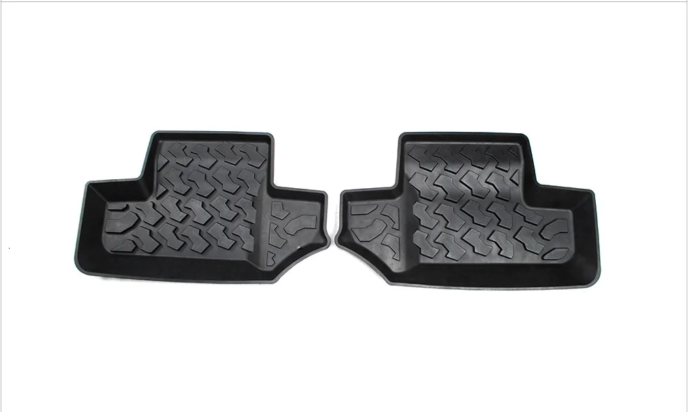 MOPAI коврики для Jeep Wrangler JK 2007, резиновые автомобильные Нескользящие Задние Коврики для ног, коврики для подкладки, коврики для JK Wrangler, аксессуары
