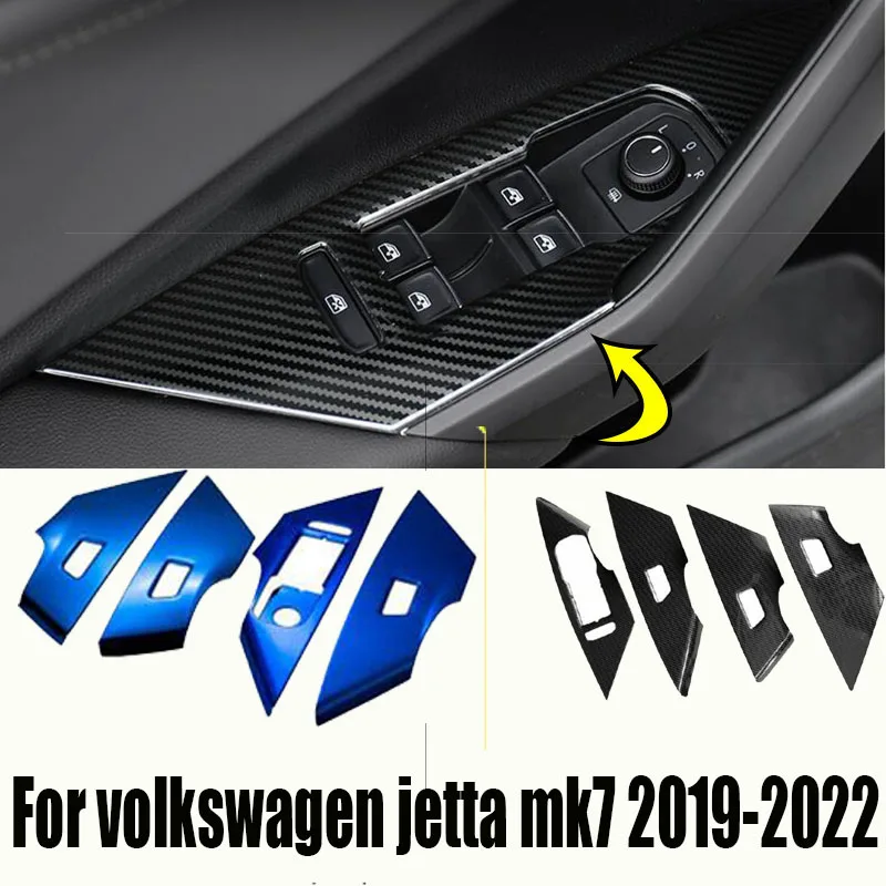 

Оконный выключатель из углеродного волокна для Volkswagen Jetta Mk7 2019 2020 2021 2022