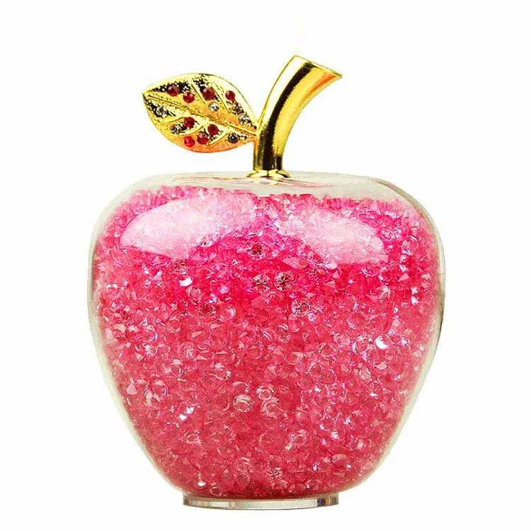 Прозрачный кварцевый кристалл яблоко креативные подарки на Рождество День