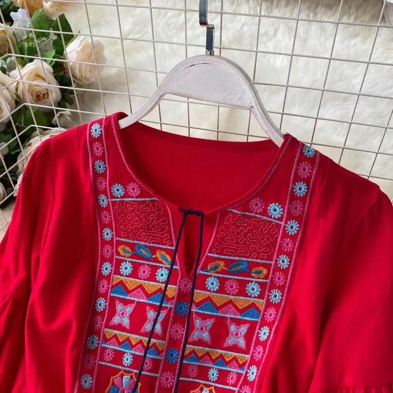 Женское винтажное платье с длинным рукавом повседневное длинное цветочной