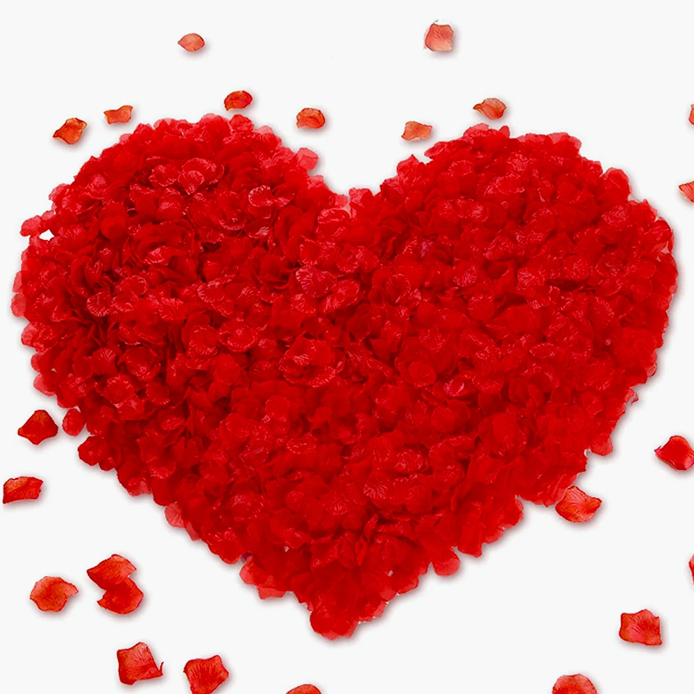 

100/300/500/1000 Pieces Artificial Rose Petals Artificial Flower Silk Petals for Valentine Day Wedding Flower Decoration