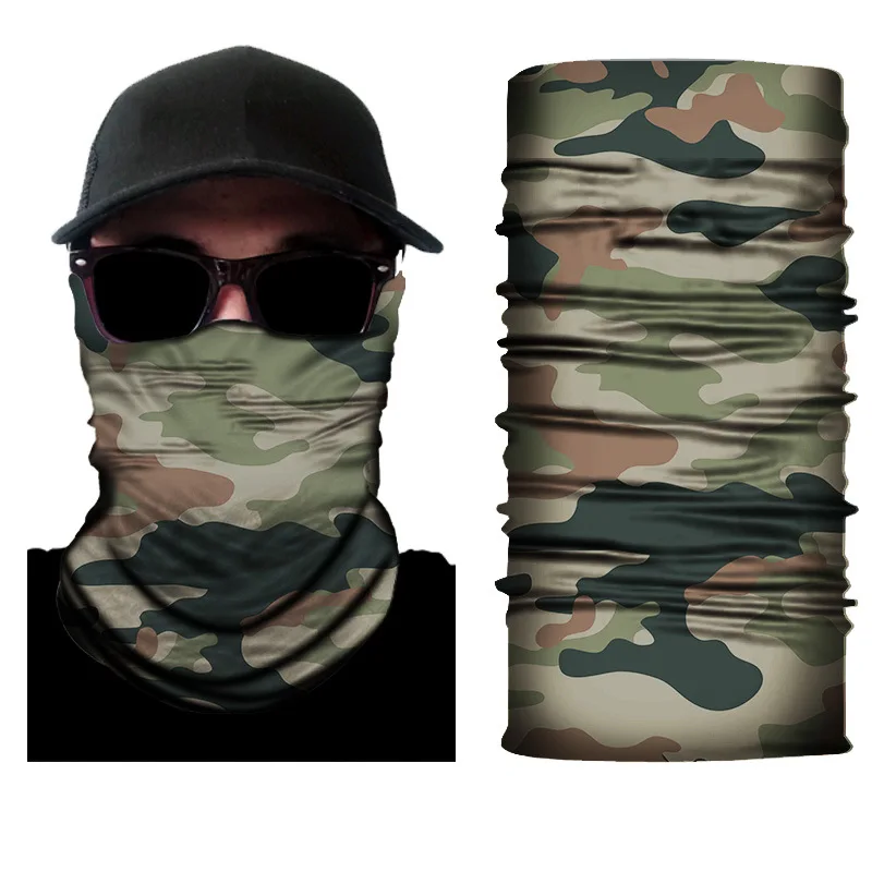 

3D Camouflage Bandana Tactical Hunting Face Mask Mascarillas Ciclismo Digital Camo Balaclava Headband Typhon Neck Gaiter Buffs