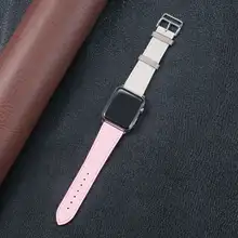 Leather band for Apple watch strap 44mm 40mm 38mm 42 mm iWatch series 6 se 5 4 3 Single tour bracelet Apple watch Leather strap