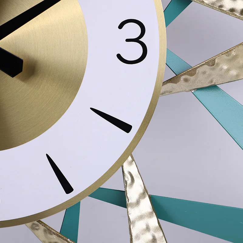 Настенные часы из кованого железа в Европейском стиле креативные бесшумные