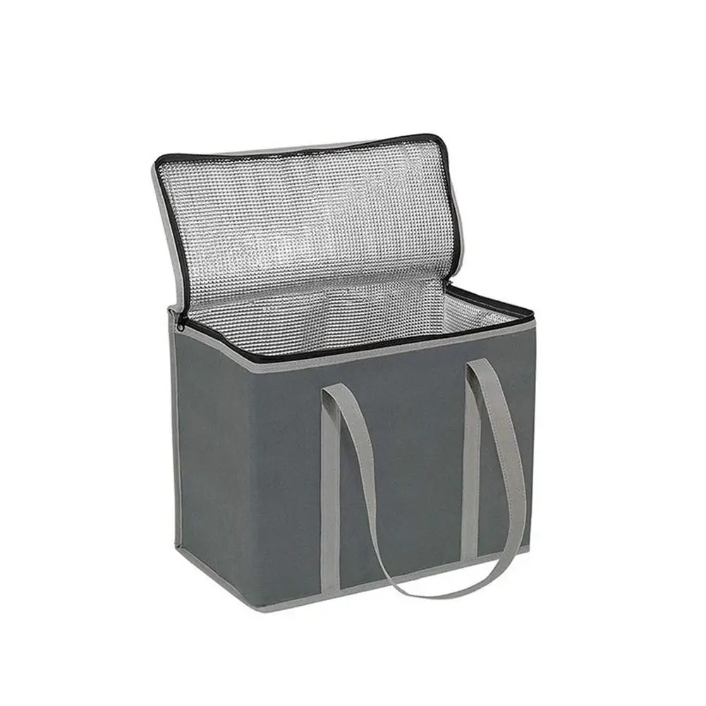 

Non-woven Heat Preservation Picnic Insulated Bag Outdoor Sightseeing Spring Outing Picnic Folding Bag Takeaway Box
