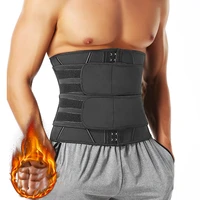 neoprene men body shaper sauna waist trainer corsets sweat belt compression trimmer fitness girdle workout fat burner