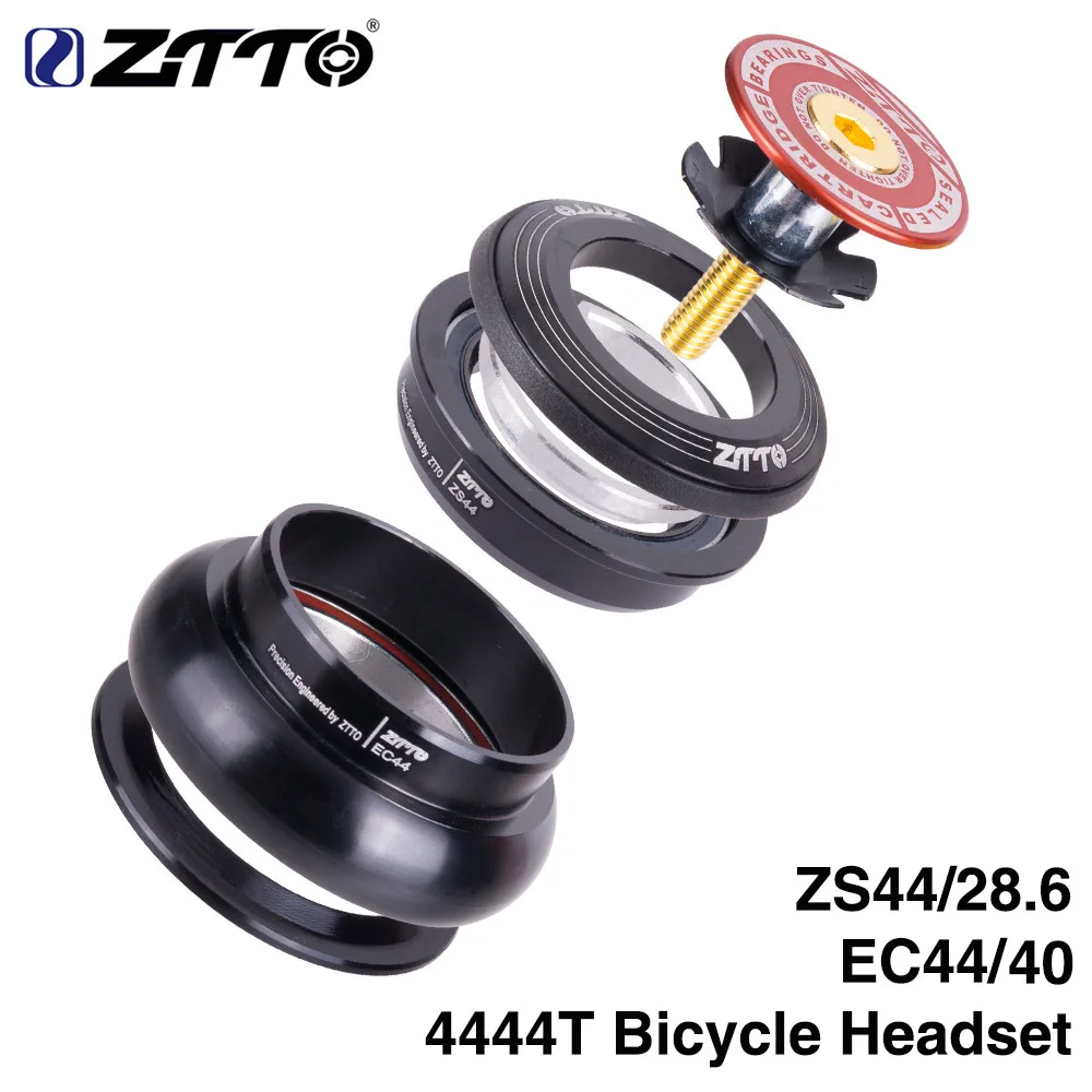 

ZTTO новая велосипедная гарнитура 4444T MTB 44 мм ZS44 EC44 CNC 1 1/8 "-1 1/2" прямая трубка рамы к конической трубке вилки 1,5 адаптер гарнитуры