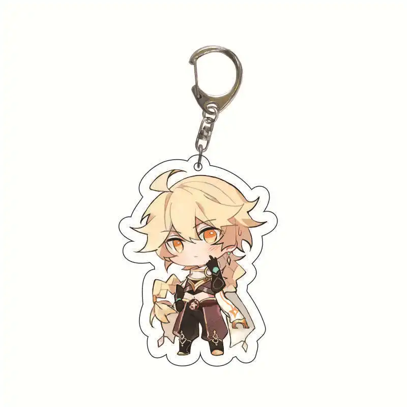 

Two-Dimensional Game Surrounding Genshin Impact Emporkia Acrylic Double-Sided Keychain Yuanshen Personality Pendant Wholesale