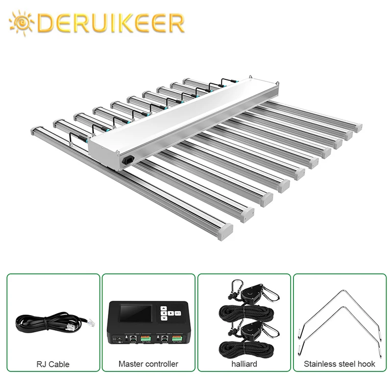 

Deruikeer СИД свет для выращивания 10 бар 800W Samsung Lm301b чип полный спектр 660nm высокого качества для семян овощей цветок 2021 Новый