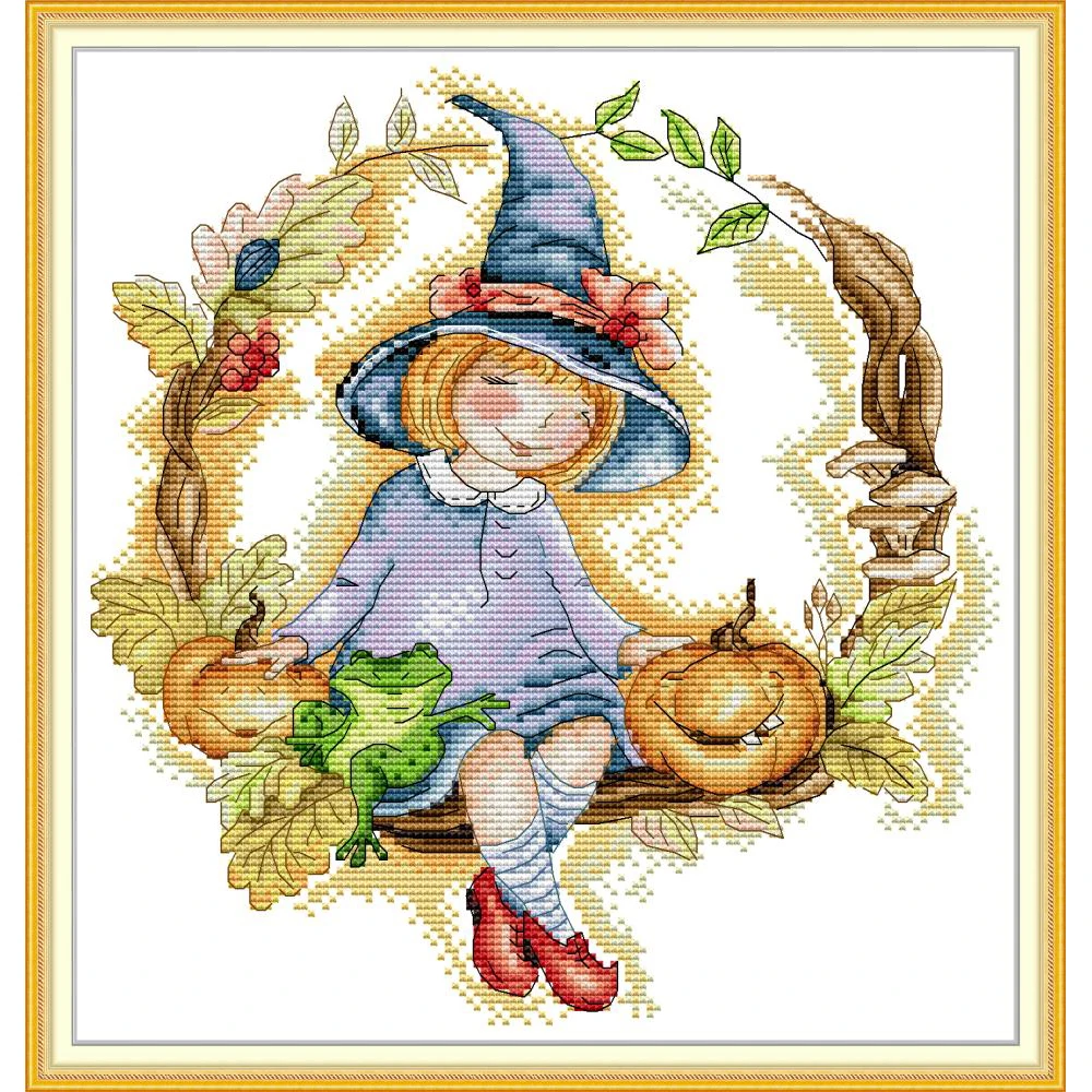 

Everlasting Love Chinese Cross Stitch Kits Magic Little Girl Ecological Cotton Holiday Gift Christmas Decorations Easy to Learn