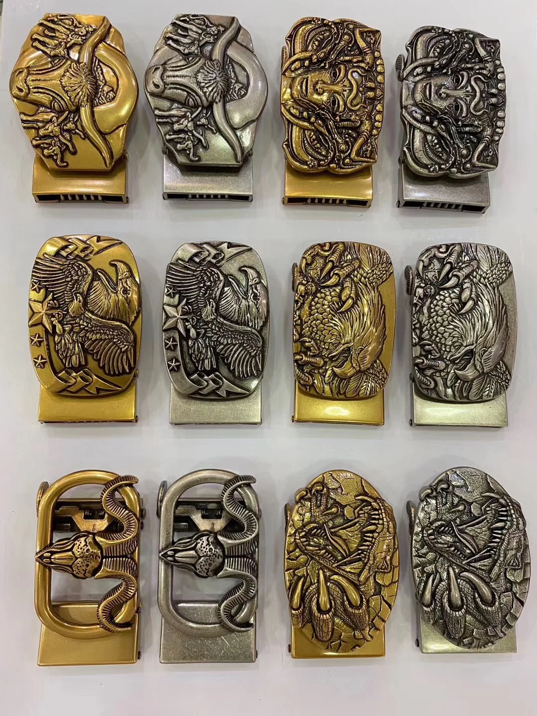 

Men's leather fashion luxury gold alloy automatic PU belt buckle men's belt buckle 40mm high end hardware accessories