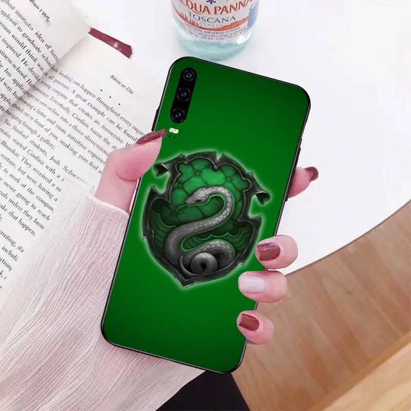 

HPCHCJHM Harry always Slytherin School Black Soft Shell Phone Case Capa for Huawei Honor 20 10 9 8 8x 8c 9x 7c 7a Lite view pro