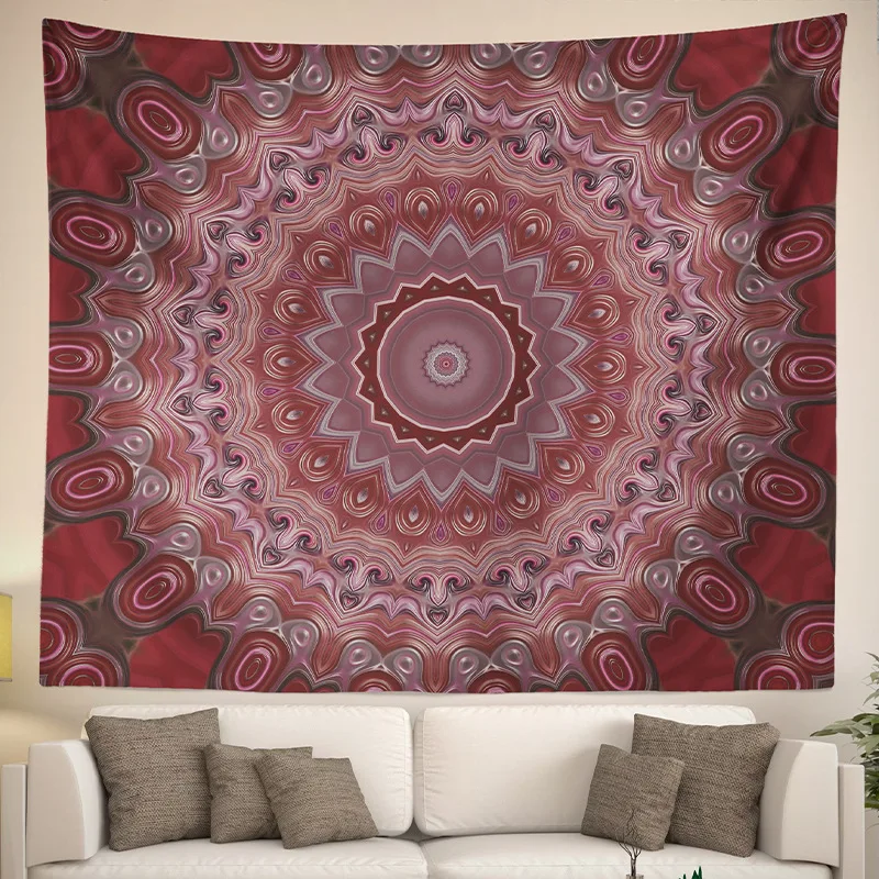 

Искусственный гобелен, богемный абстрактный Печатный фон, ткань для дома, спальни, гостиной, декоративная настенная ткань, Новинка