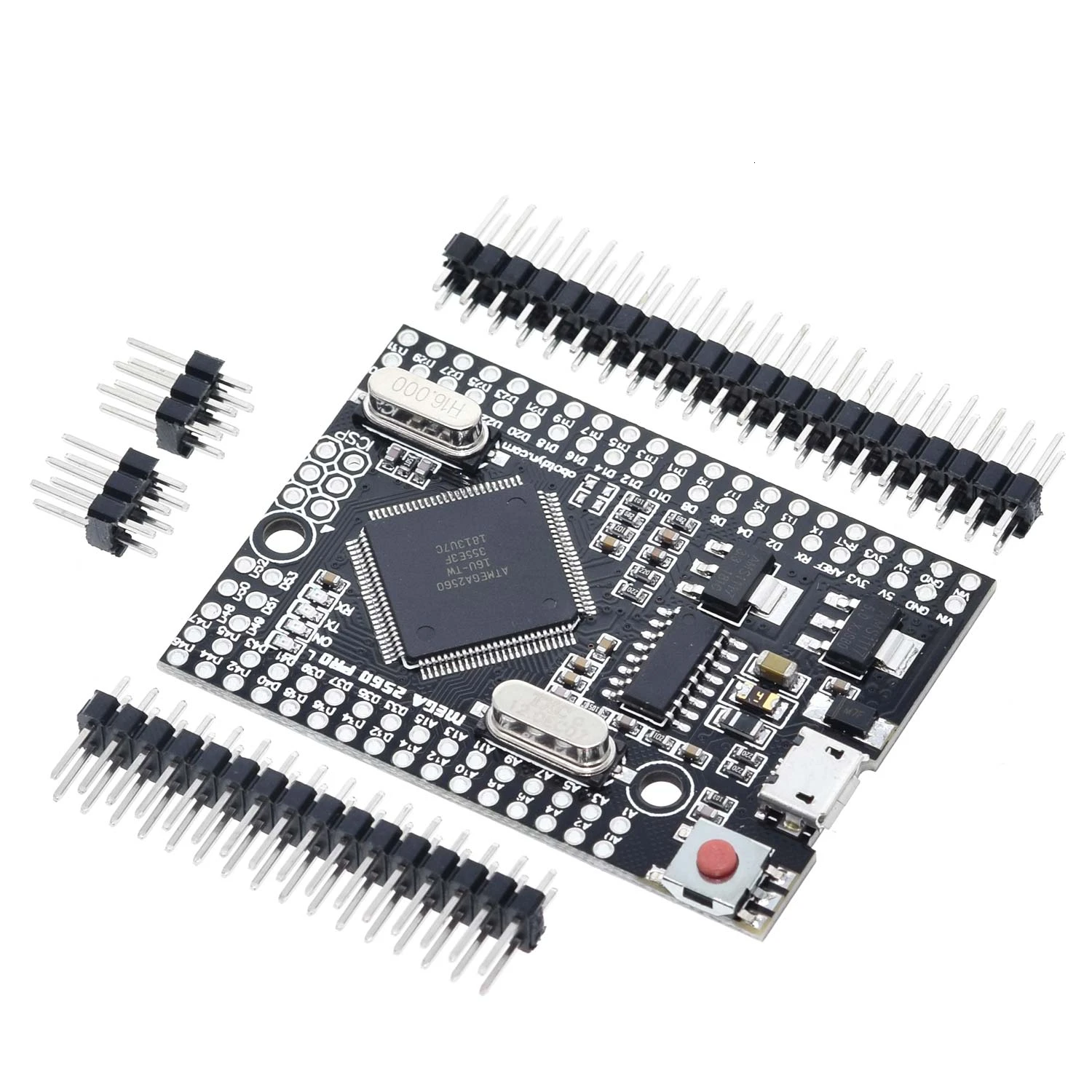 TZT Mega 2560 PRO MINI 5V(встраивание) CH340G ATmega2560-16AU с наконечниками, совместимыми с arduino Mega 2560