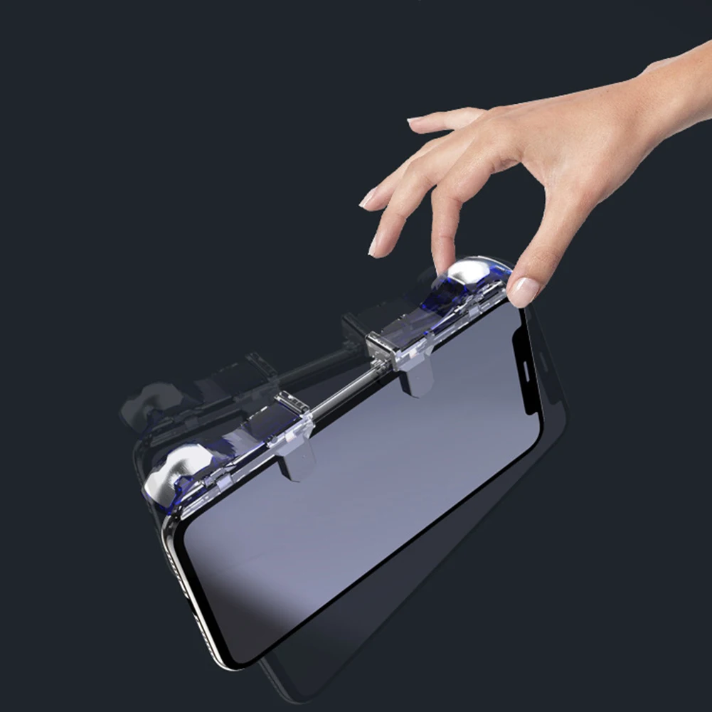 1 пара умный телефон прозрачный вспомогательный ключ прицела Кнопка огня игровой