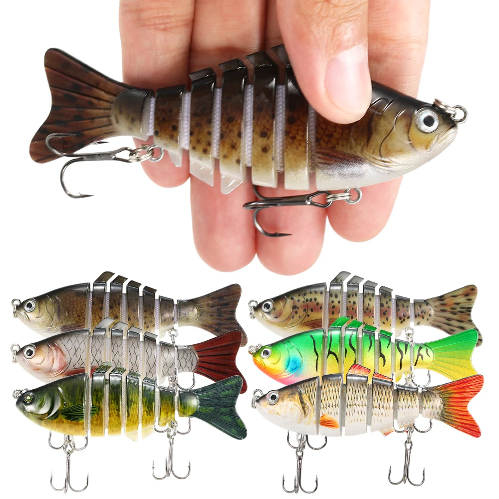 Lixada 7 сегментов искусственная рыбалка приманка 12 5 см 20 г рыба Рыболовная