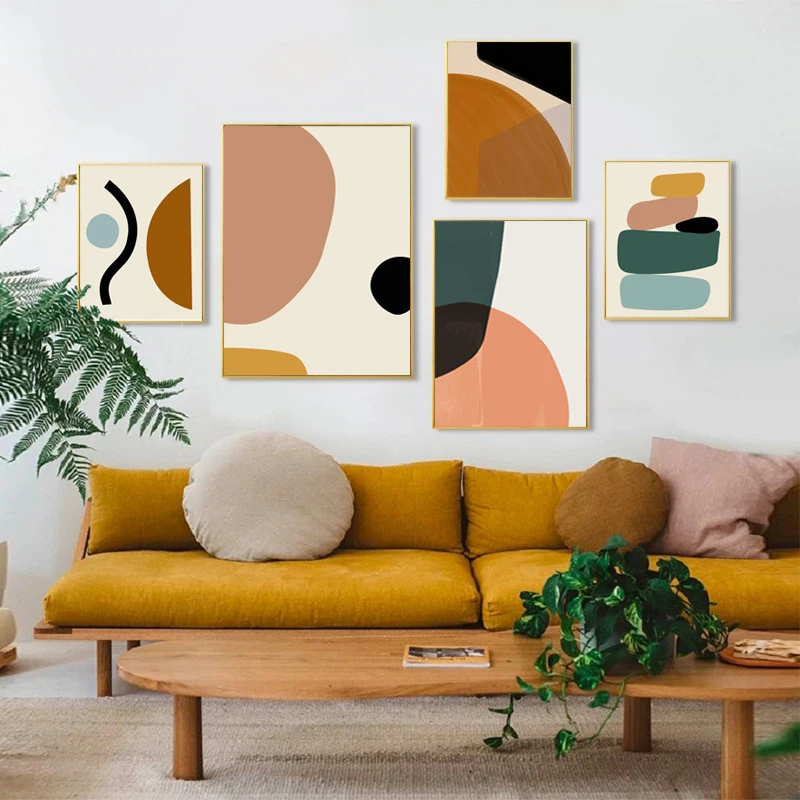 Постер на холсте в скандинавском стиле абстрактные геометрические принты