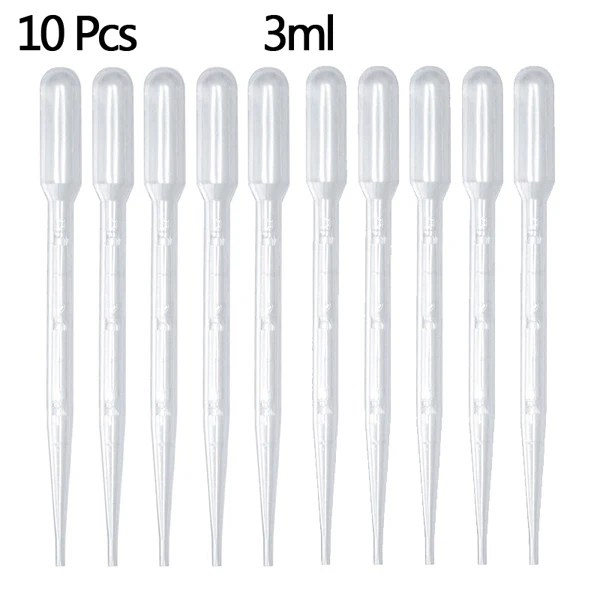 10pcs 3ml Pipette 1/5/10 шт 10 мл Портативный матовый цветной толщиной Стекло ролик эфирное масло в виде флаконов парфюма для путешествий многоразового роликовый флакон - Цвет: 10pcs 3ml Pipette