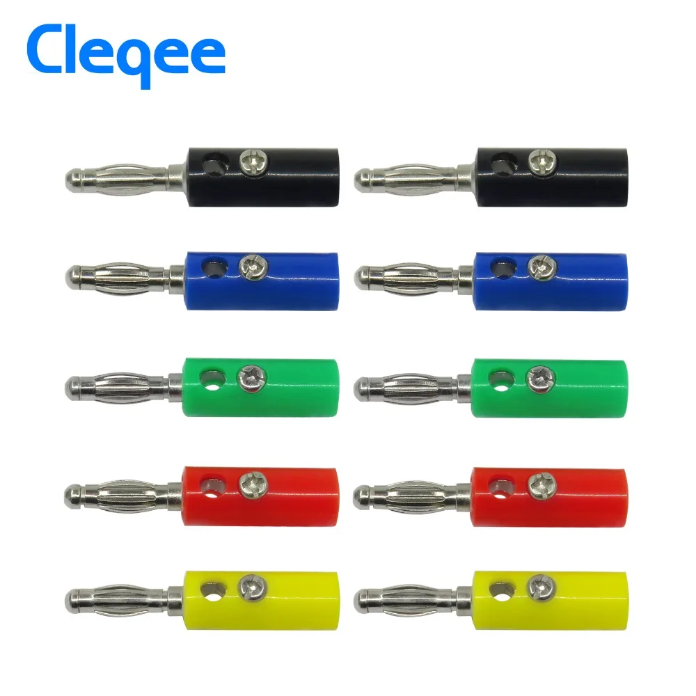 2020 Бесплатная доставка Cleqee P3003 10 шт. 4 мм разъем типа банан адаптер для аудио