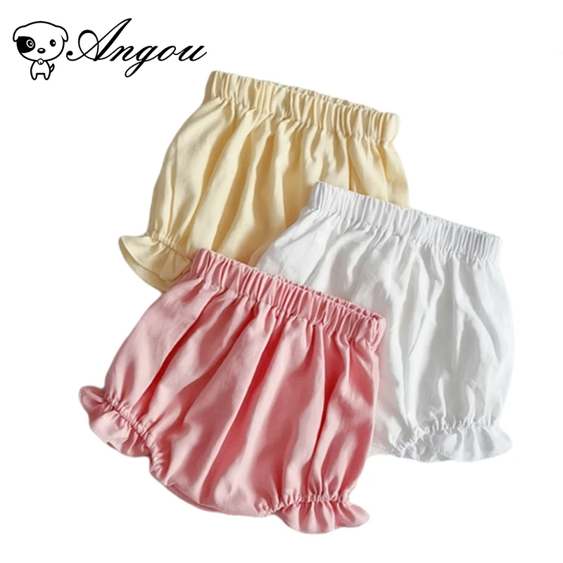 

Детская одежда Angou, 5 цветов, детские штаны для девочек, летние шорты, детские ПП штаны, однотонные шорты, Удобные Хлопковые Штаны с хлебом