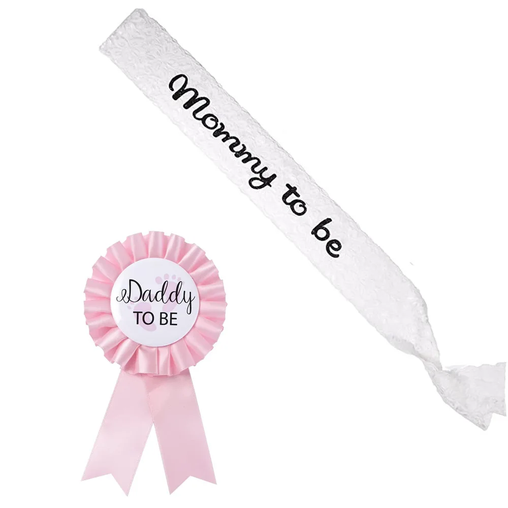 Mommy To Be Sash Baby Boy Girl Shower Decoration Newborn Party Pregnant Mom Favor Gifts Dad kw54 | Дом и сад