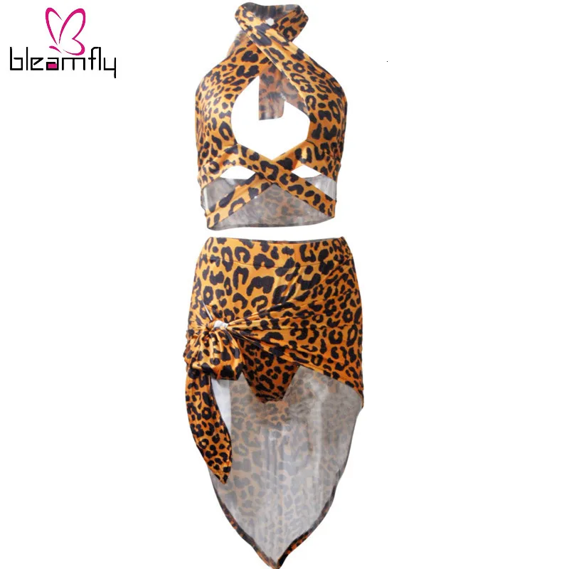 Новинка 2019 женский летний Леопардовый топ с открытой спиной и леопардовым