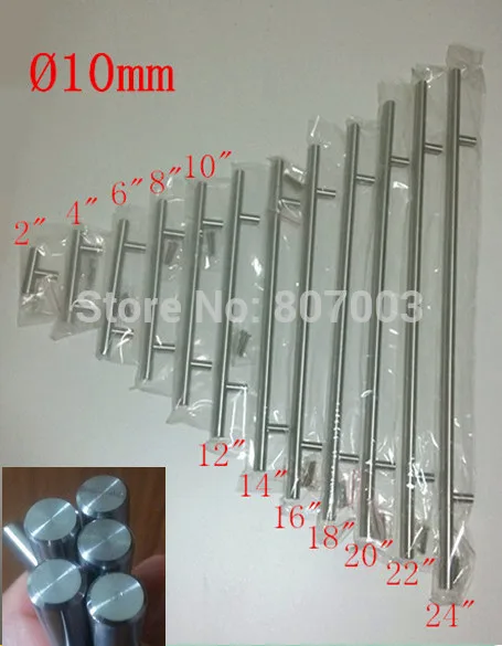 (Диаметр 10 мм Длина: 100 мм) 4 дюйма мебельная фурнитура ручка для кухонного шкафа