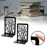 new metal hollow non slip shelf bookcase kids book holder for home office bookend bracket book end office book stopper holder